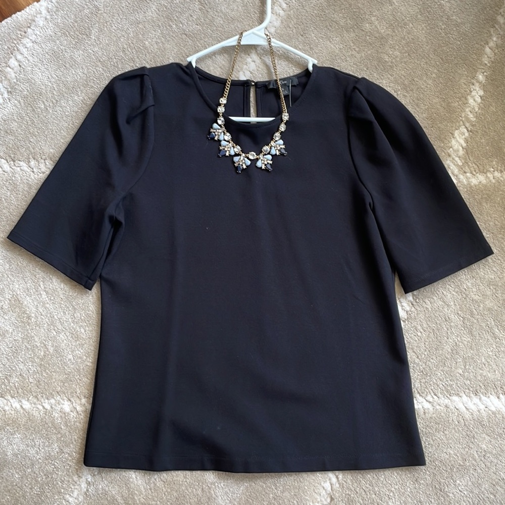 J. Crew Black Top - Picture 2 of 6